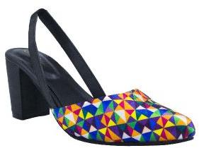 EMBER multi coloured block pump women sandal