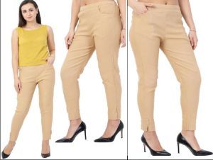 Beige Ladies Lumlum Cigarette Pant