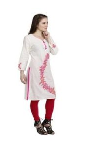 Cotton Embroidered Kurtis