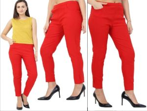 Red Ladies Lumlum Cigarette Pant