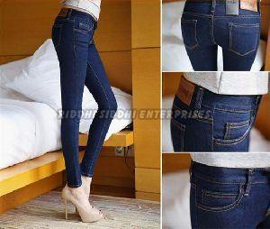 Ladies Dark Blue Stretchable Jeans