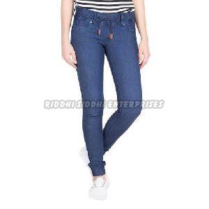 Ladies Designer Dark Blue Denim Jeans
