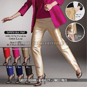 Taffeta Silk Pants