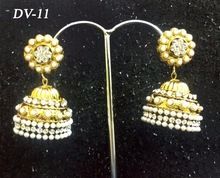 Traditional Indian jhumki earrings
