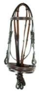 Hot Brown Racing Horse Bridle