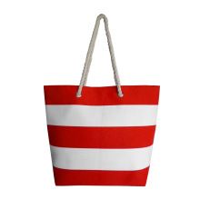 Red White Cotton Tote Bags