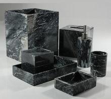 Black Marble Bathroom Set