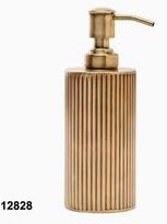 Brass Soap Pump Round Straight Ribbed