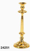 Gold Plated Taper Metal Candlestick