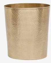 Hammered Brass Plated Waste Bin