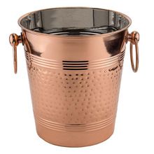 Stainless Steel Hammered Copper Plated Wine Cooler