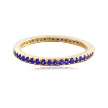 Blue Sapphire Eternity Band Ring