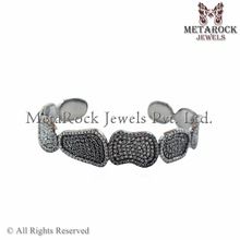 Diamonds Handmade Openable Cuff Bracelet