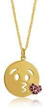 Gold Pave Emoji Pendant