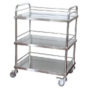 Stainless Steel Medical Trolley