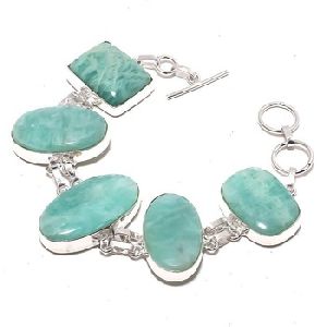 Amazonite Gemstone Handmade Bracelet