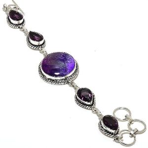 Amethyst Gemstone Handmade Bracelet