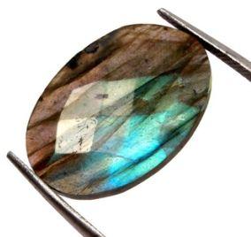 Labradorite Faceted Cut Gemstone