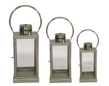 small glass hanging lanterns