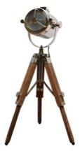 Wooden Tripod Lamp