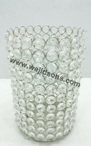 decoration votive crystal candle holder