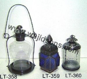 handmade christmas glass decorative hurricane lantern
