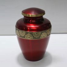 Ruby Red Brass Cremation Urn