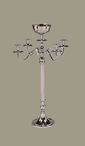 Silver Finish Aluminum candlebra