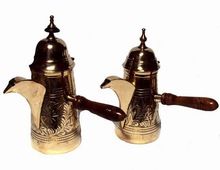 ENGRAVED TURKISH ARABIAN COFFEE POTS