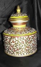 Marble cremation urn