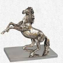 NICKLE PLATED FLYING HORSE STATUE