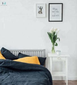 Flax Linen Charcoal Seamless Duvet Cover