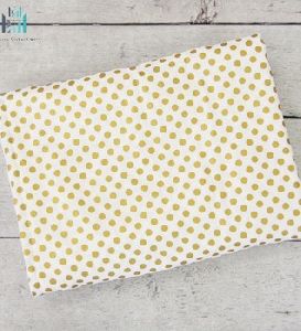 Gold and White Printed Blanket
