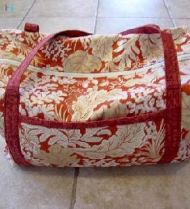 Handmade Hand Quilted Duffel Bag