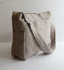 Linen Tote purse shoulder Bag
