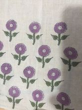 Floral print cotton Hand Block Print fabric