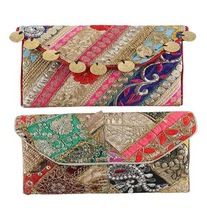 Cotton clutch bag