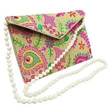 embroidered cotton bag