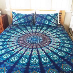 Indian Queen size cotton mandala duvet cover