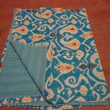 twin Fabric Kantha Quilt