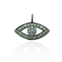 Diamond Silver Evil Eye Charm