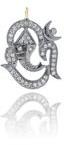 Om Ganesh Pave Diamond Charm