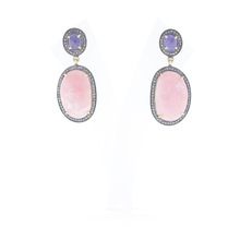 Opal Tanzanite Earrings