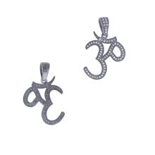 Pave Diamond OM Charm Pendant