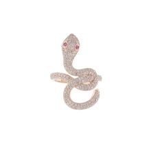 Pink Gold Snake Ring
