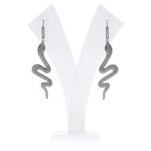 Ruby Diamond Snake Hook Earrings