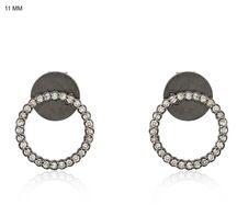 terling Silver Round Stud Earrings