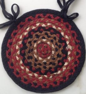 Round Cotton Braided Chairpad