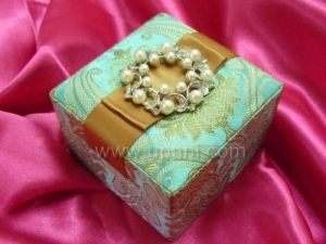 Brocade silk box