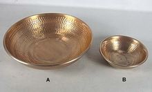 2 Pcs Set Aluminium Hammered Fruit Bowl